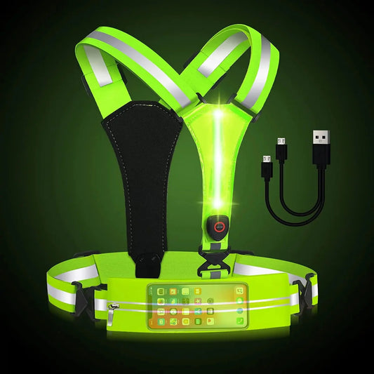 NightBright LED Running Vest