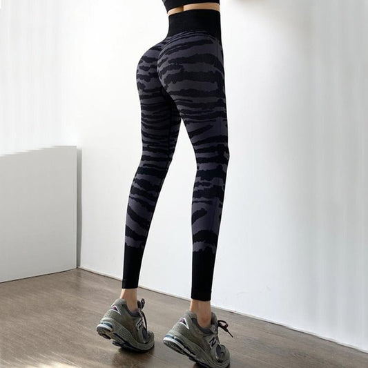 Tiger Print Seamless Gym Leggings