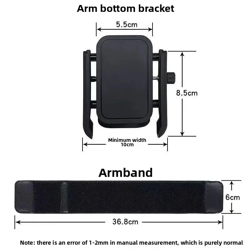 Wrist Armband Phone Holder with Adjustable Strap and 360° Rotation