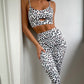 Blanc Leopard Gym Set