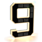 9-Inch Solar Lighted House Numbers for Outside