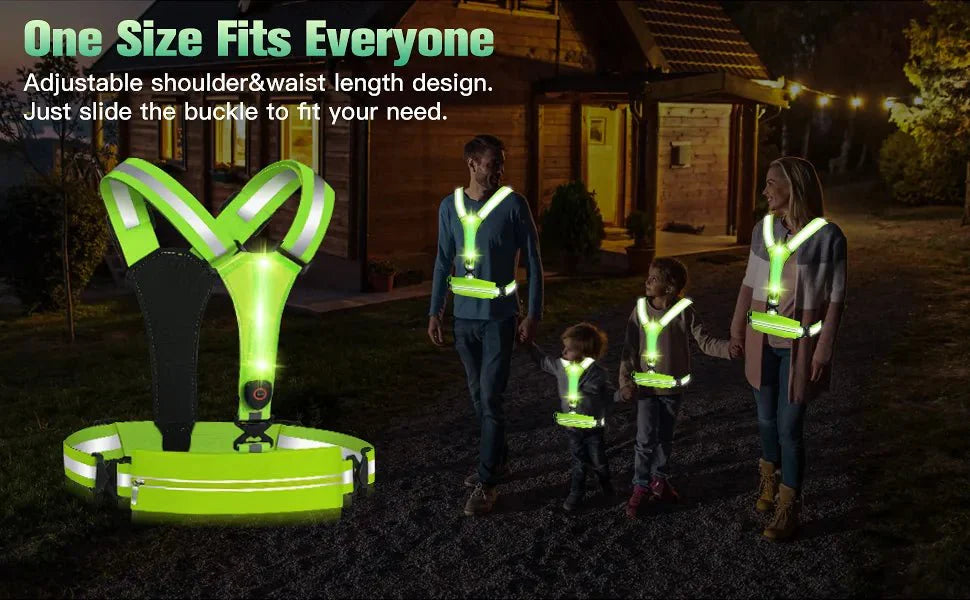 NightBright LED Running Vest