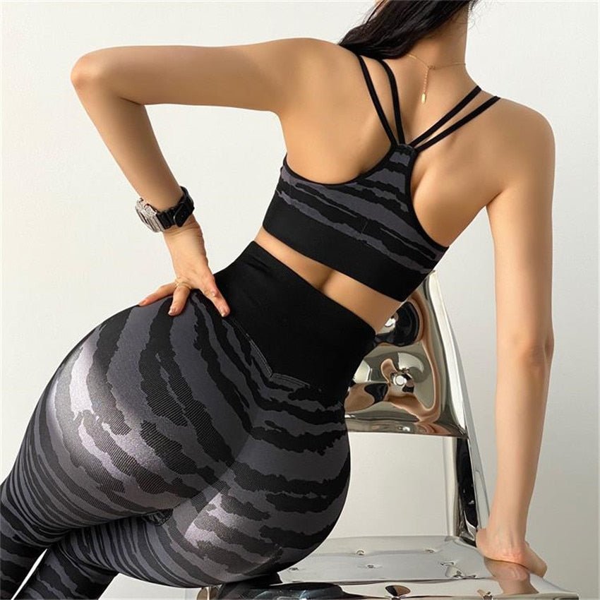 Tiger Print Seamless Gym Leggings