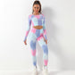 Two-Tone Tie-Dye Gym Leggings