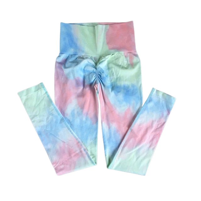 Two-Tone Tie-Dye Gym Leggings